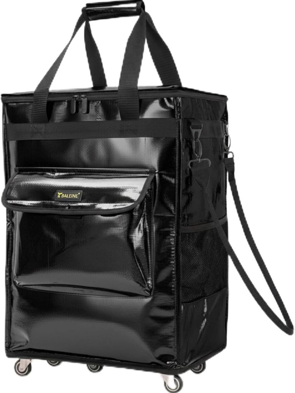 Foldable Rolling Grocery Bag on Wheels | Reusable Tote for Shopping & Travel